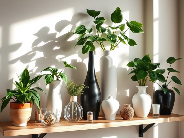 adding vibrant plant life