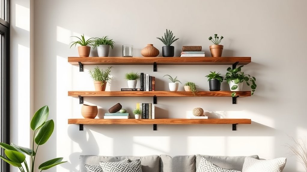 affordable diy wall shelves