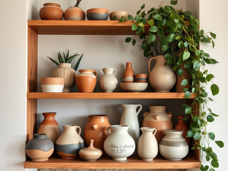 artisan crafted ceramic display