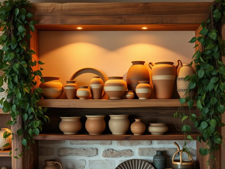 artisan crafted clay ceramics