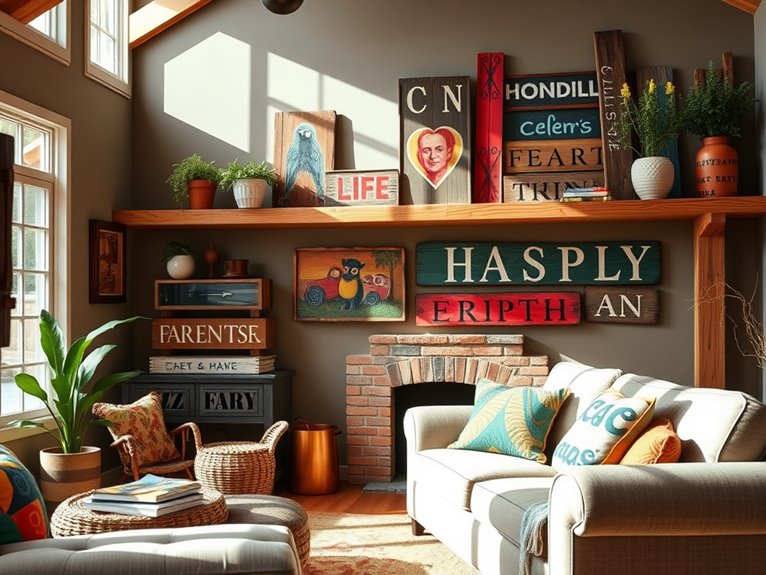 artisan crafted wooden decor