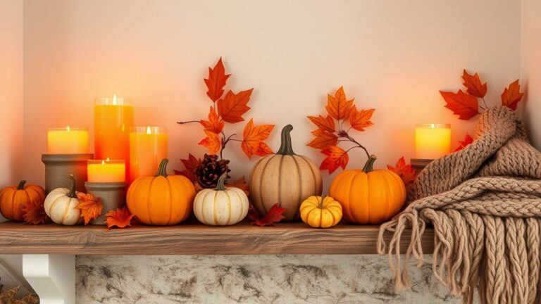 autumn ambiance with candles