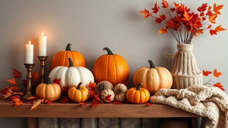 autumn decor for shelves