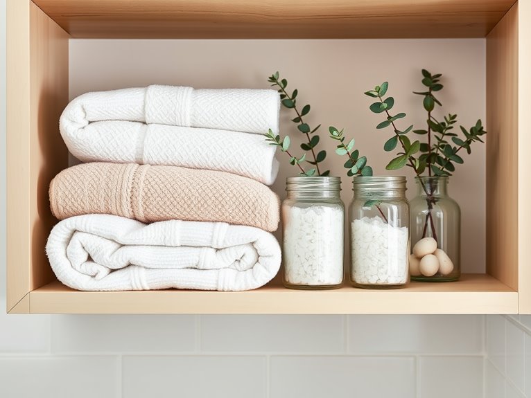 bathroom shelf organization ideas