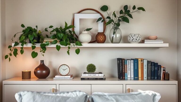 bedroom shelf decor ideas