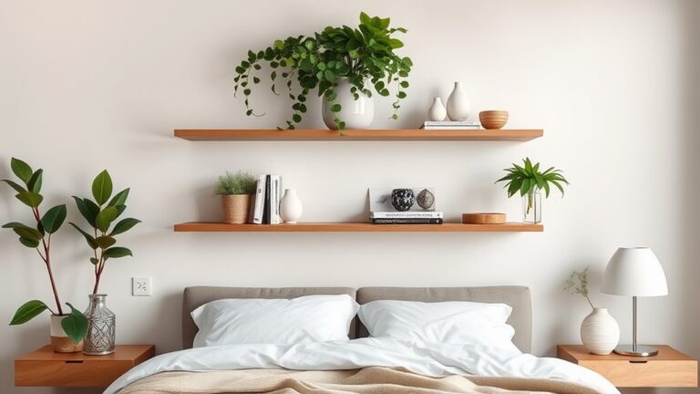 bedroom shelf decor ideas