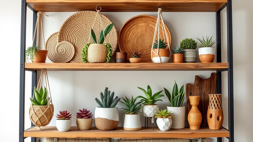 boho diy shelf decorations