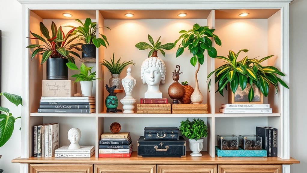 bookcase shelf decoration ideas