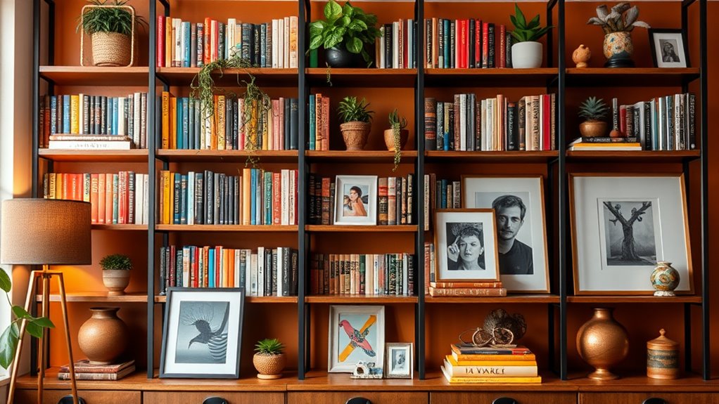 bookshelf wall decor ideas