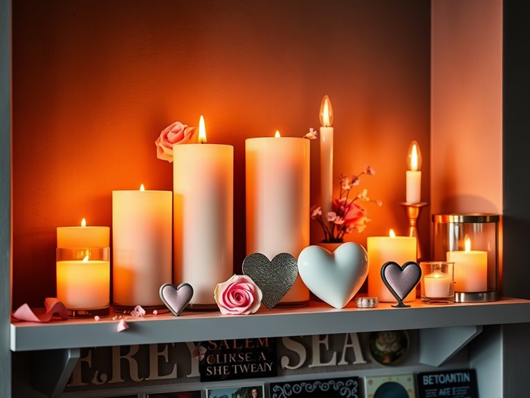 candlelit romantic ambiance accents