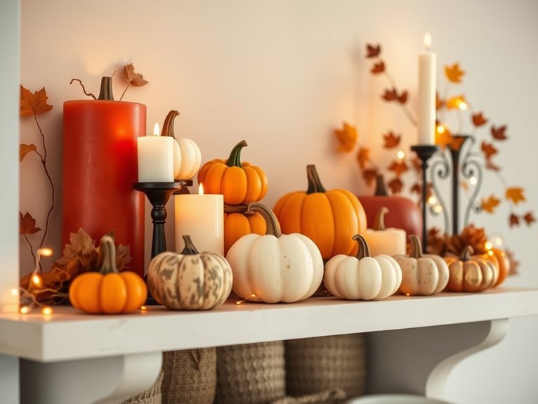 charming autumnal pumpkin decorations