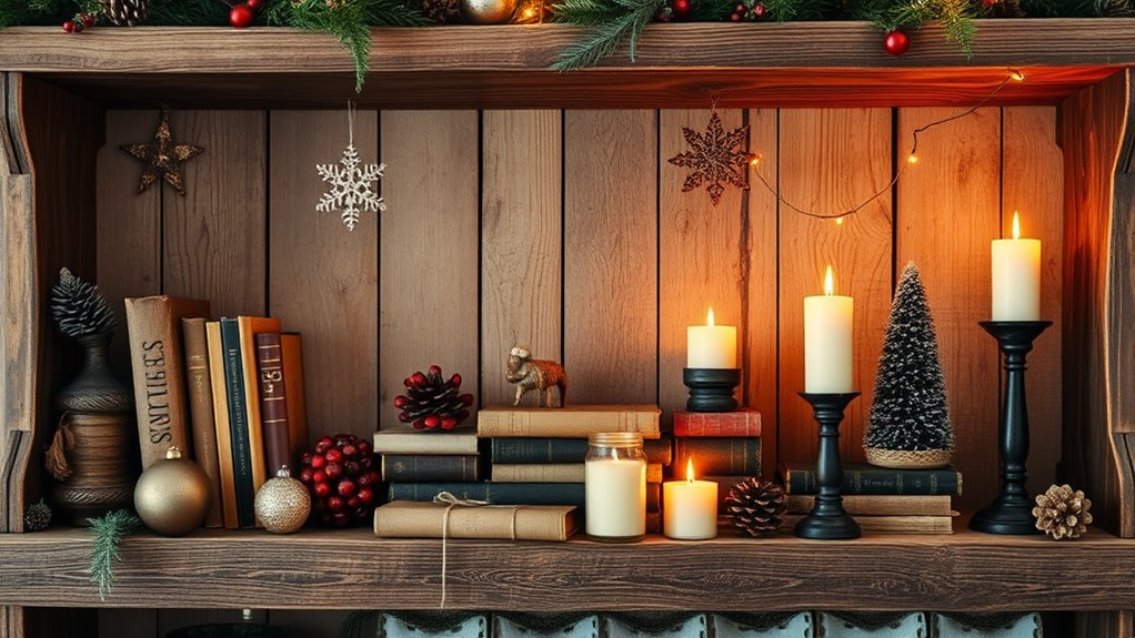 charming retro holiday display