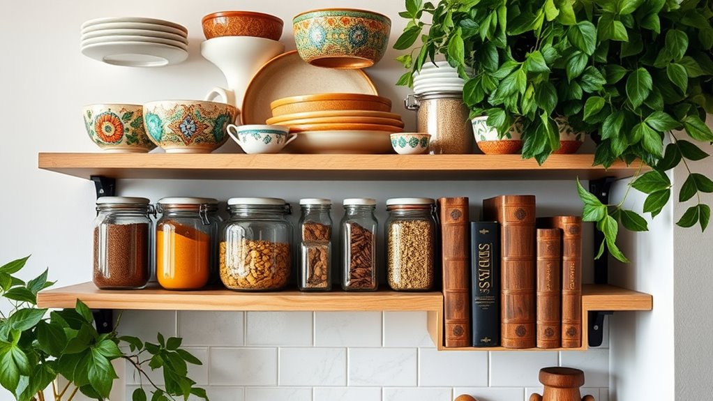 chic kitchen shelf inspiration