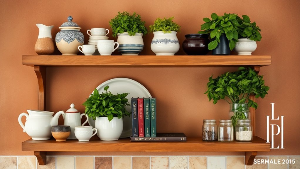 chic kitchen shelving solutions