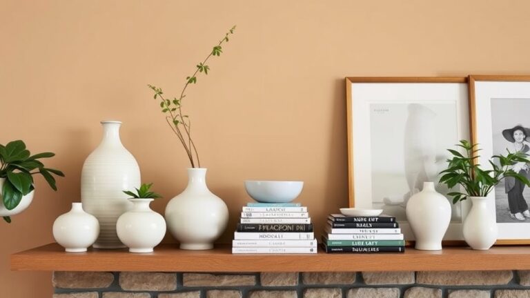 chic living room shelves