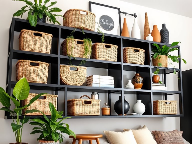 chic organization with baskets