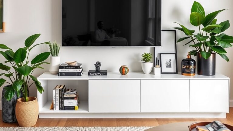 chic under tv decor ideas