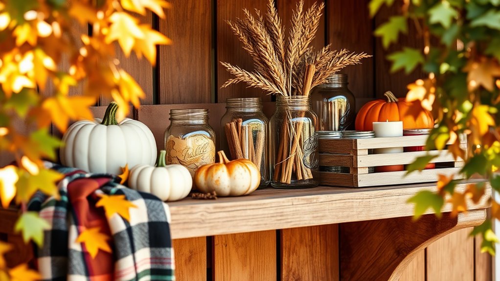 choosing fall shed decor