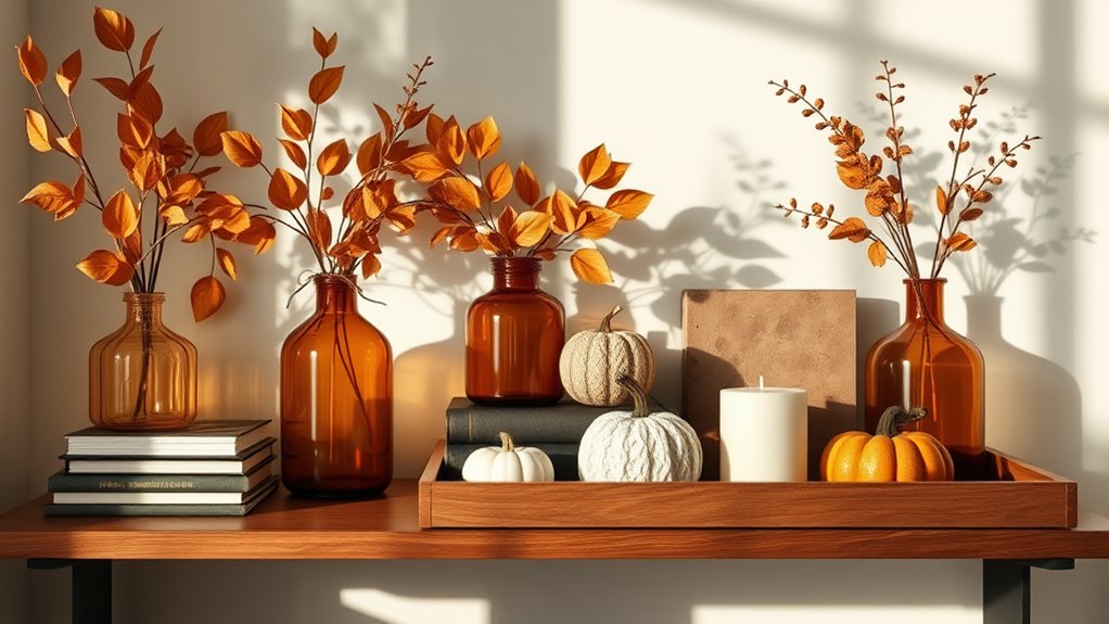 choosing fall shelf decor