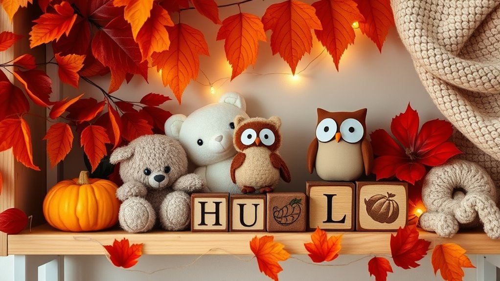 choosing fall shelf decor