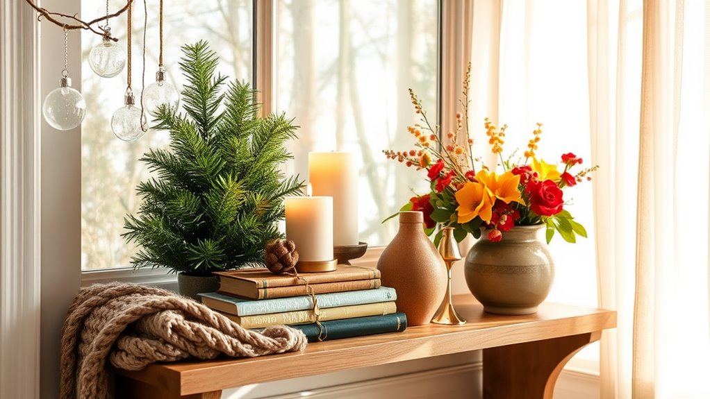 choosing holiday shelf decor