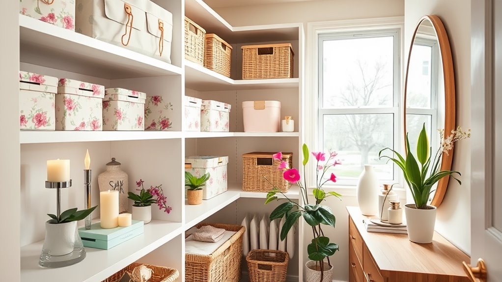 choosing spring shelf decor