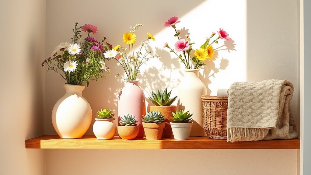 choosing summer shelf decor