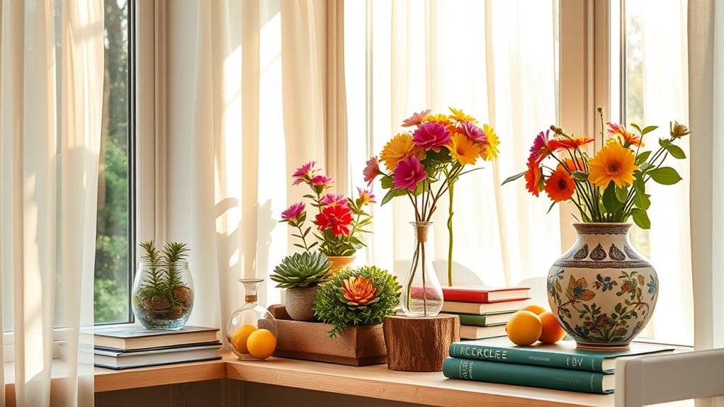 choosing summer shelf decor