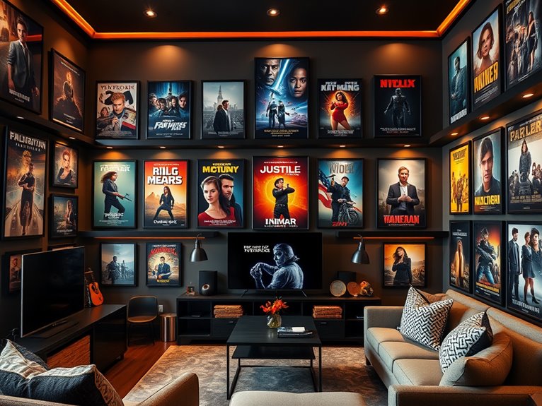 classic film poster display