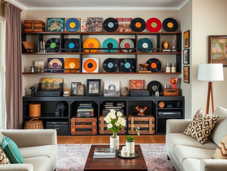 classic record showcase ideas