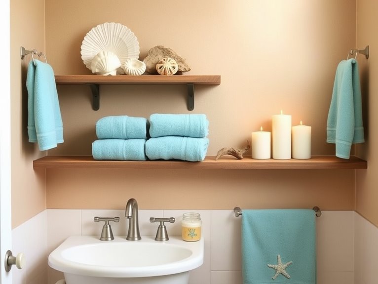 coastal bathroom relaxation vibes