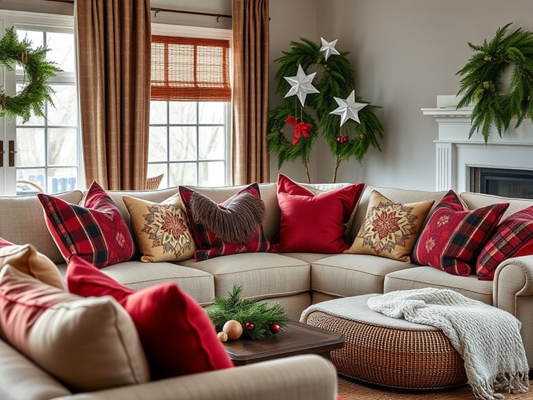 colorful decorative cushions