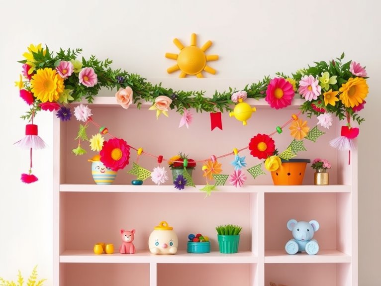 colorful handmade decorative garlands