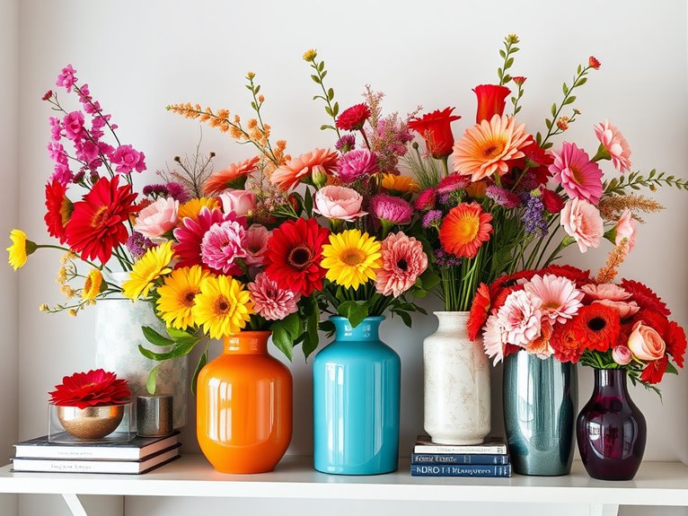 colorful seasonal flower displays