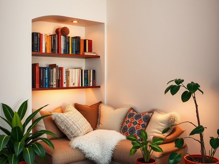 comfortable book lovers sanctuary