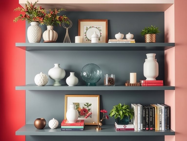 consistent organization on shelves