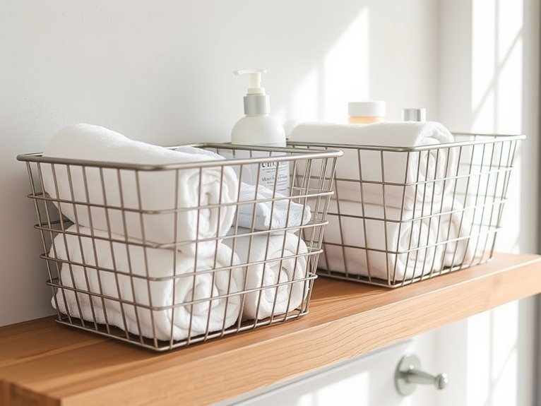 convenient storage wire baskets