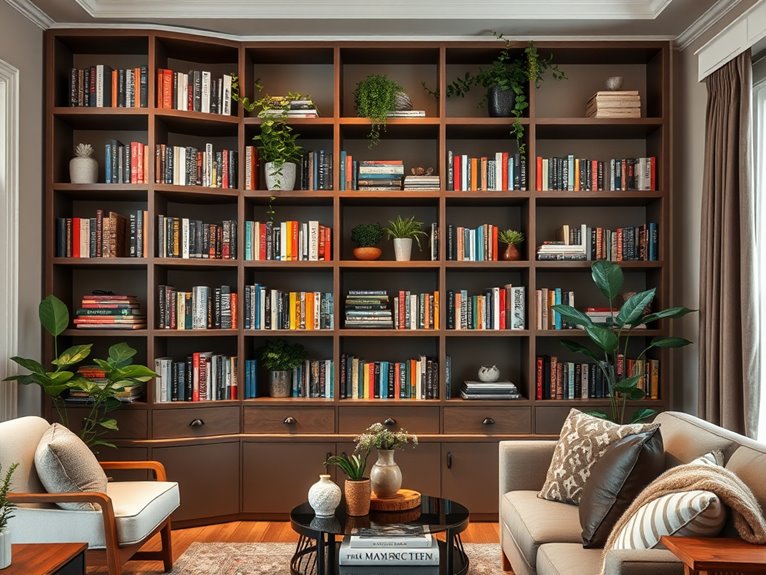 corner bookshelves maximize space