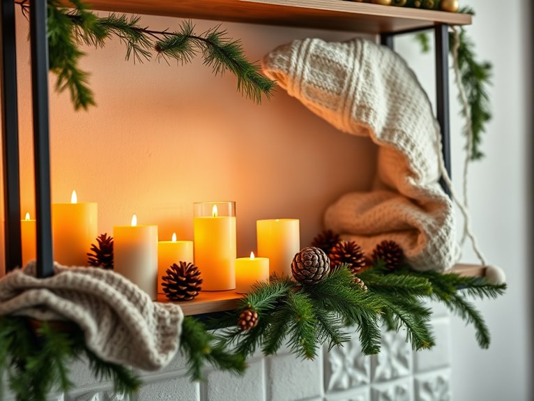 cozy and festive accents