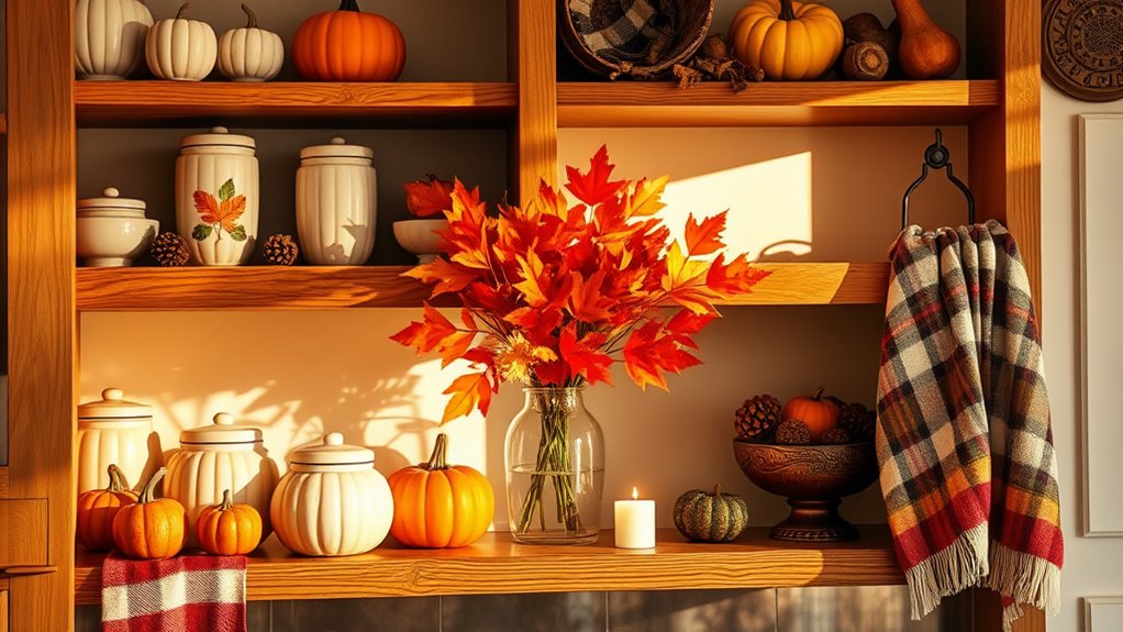 cozy autumn kitchen accents