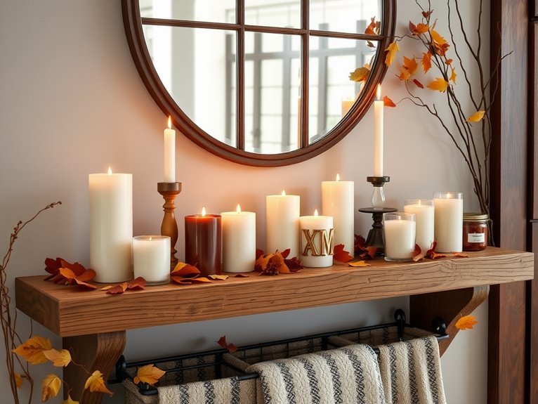 cozy candlelit atmosphere creation