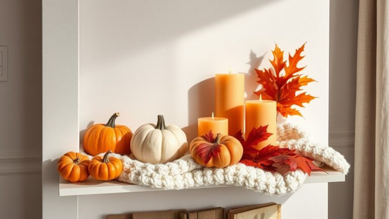 cozy fall shelf decor ideas