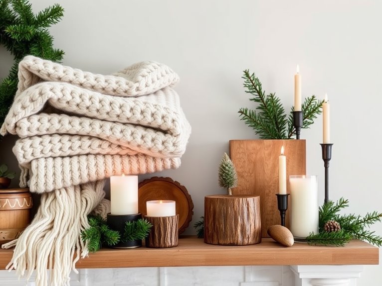 cozy textile combinations enhance warmth