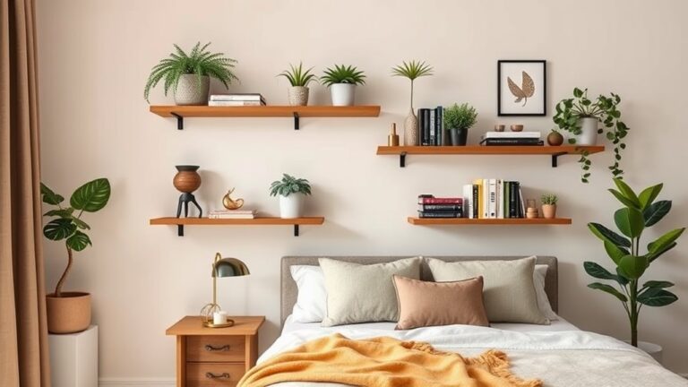 creative bedroom shelf designs