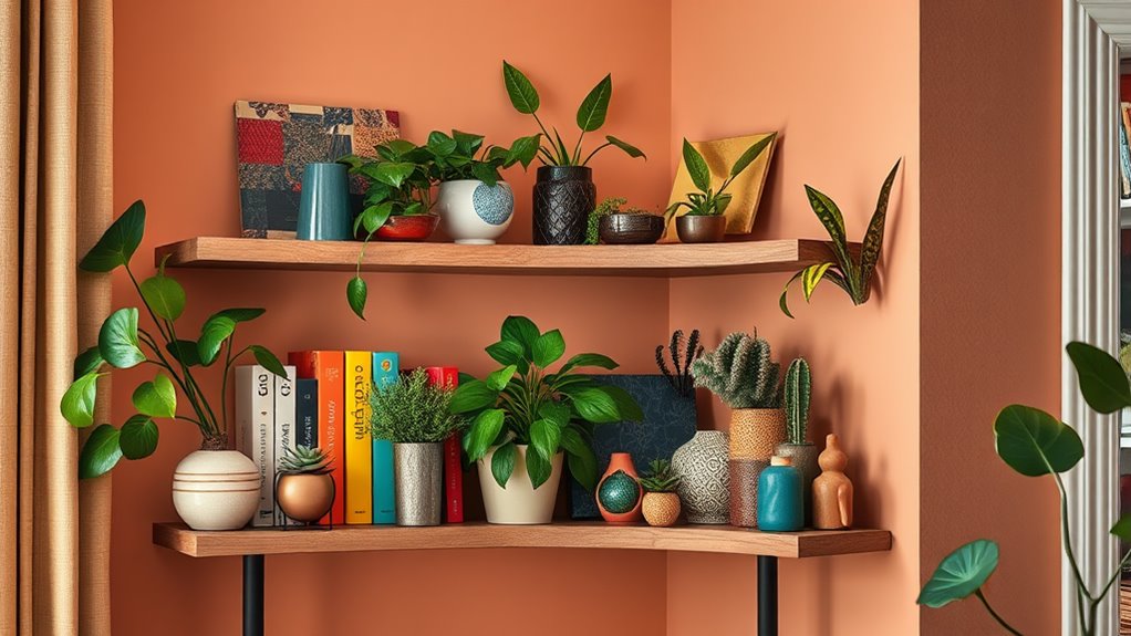 creative corner shelf decor