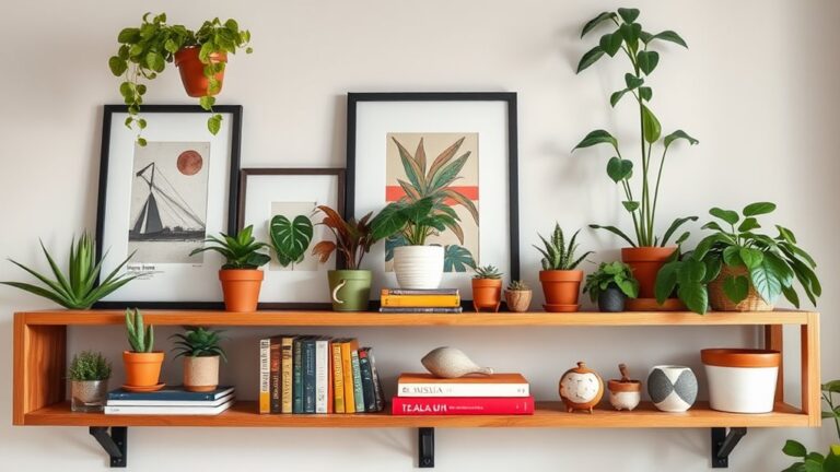 creative custom shelf decor