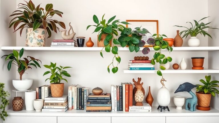 creative display shelf decor