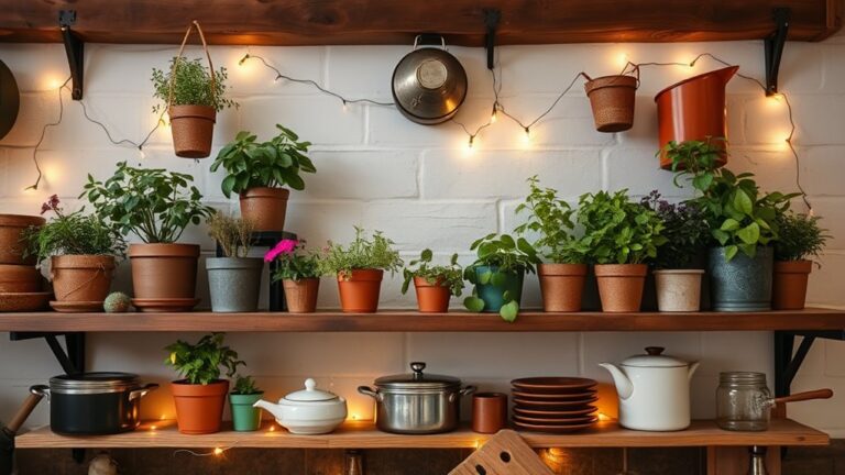 creative kitchen pot displays