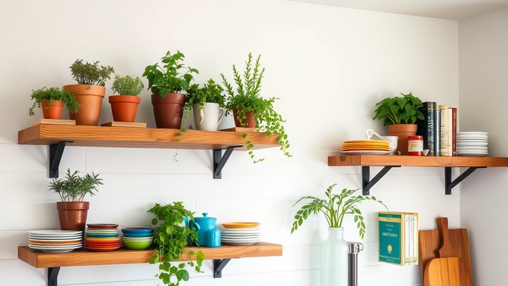 creative kitchen shelf decor