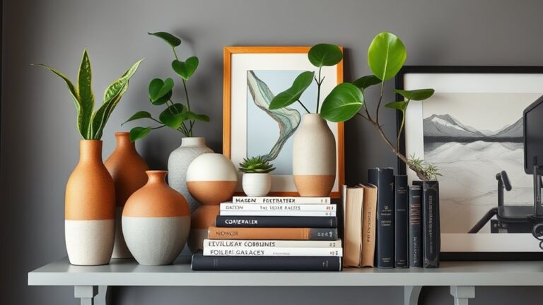 creative office shelf decor